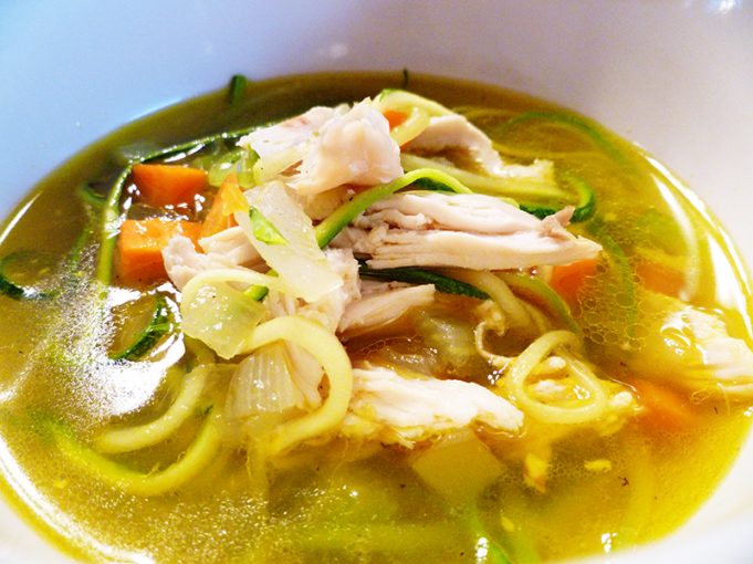 Chicken No-Noodle Soup (a/k/a Chicken Zoodle Soup – AIP, Paleo, GAPS, SCD)