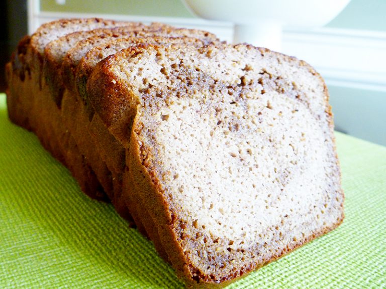 Cinnamon Swirl Grain-Free Bread (Paleo, GAPS, SCD, grain-free, dairy-free, refined sugar-free)