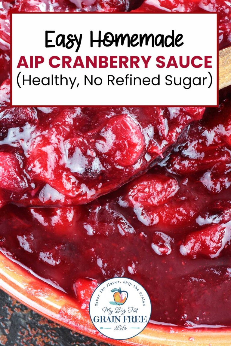 Easy Homemade AIP Cranberry Sauce (Healthy, No Refined Sugar)