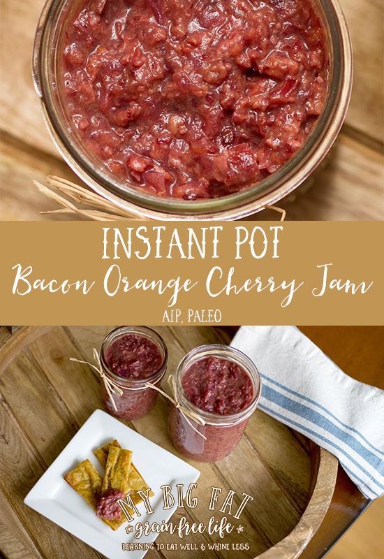 bacon orangee cherry jam recipe for the instant pot