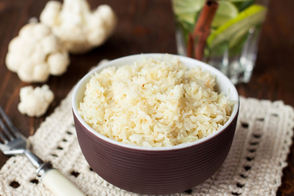 cauliflower rice cooked in the Instant Pot