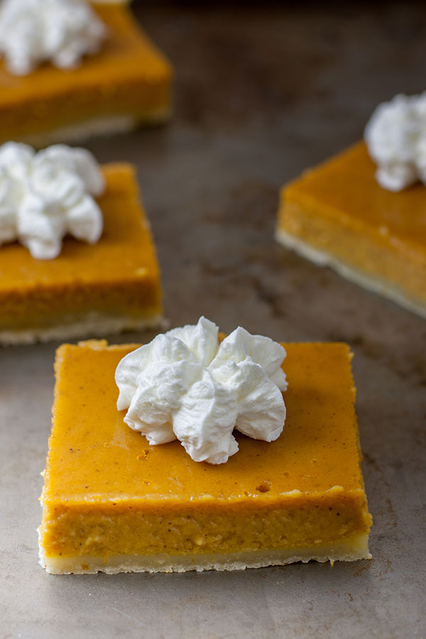 AIP pumpkin pie squares