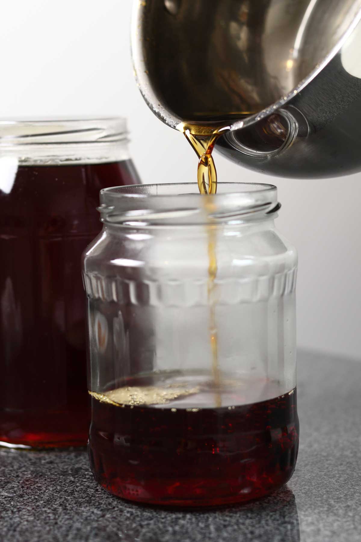 jars of maple syrup
