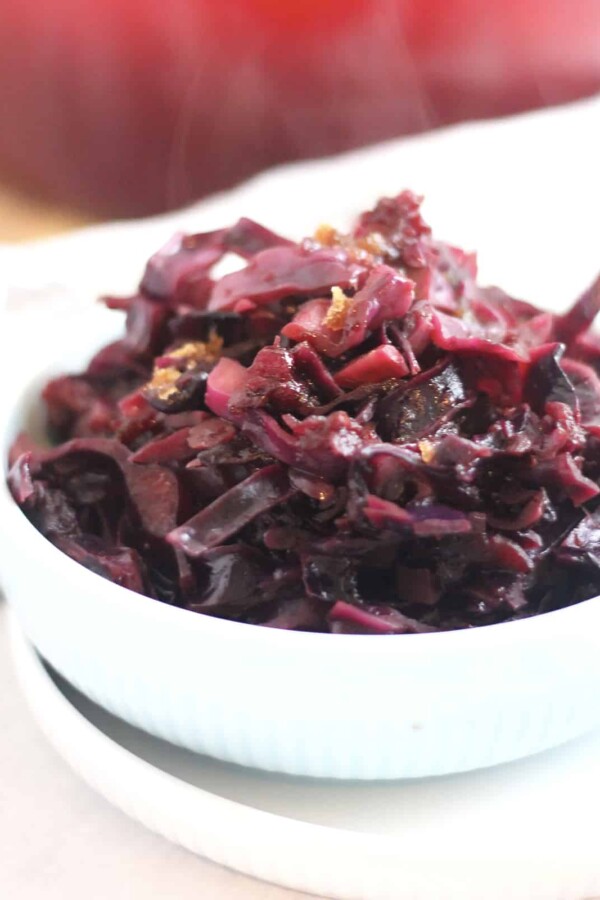 braised red cabbage with Balsamic vinegar