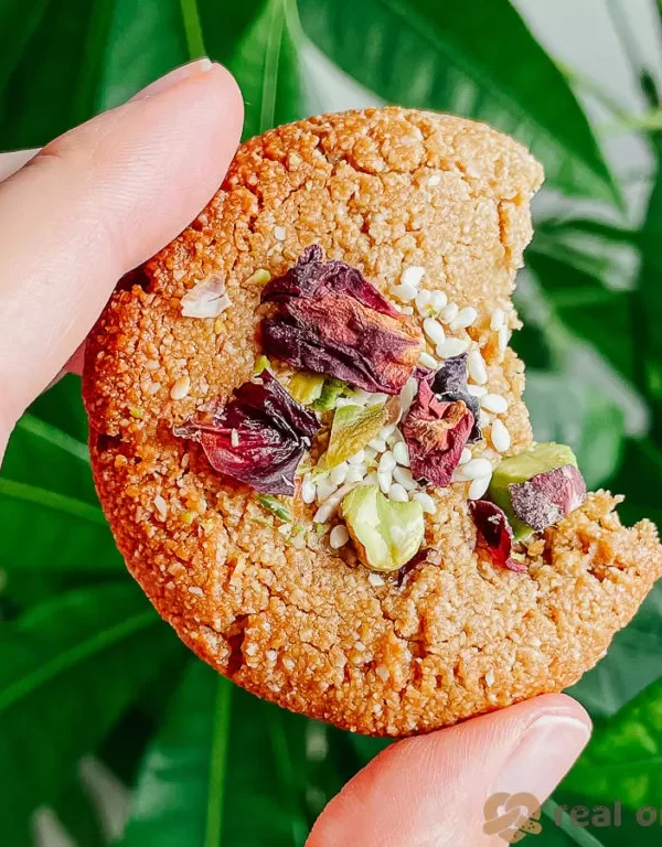 healthy sesame pekmez cookie