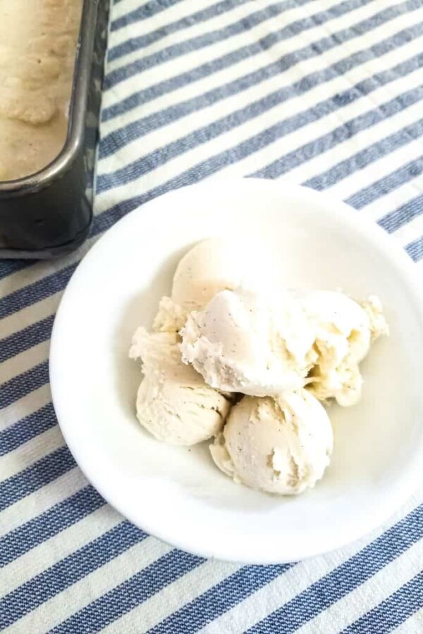 dairy free vanilla honey ice cream