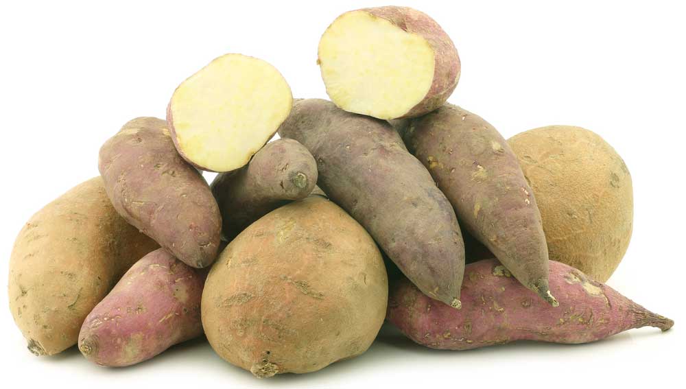 white sweet potatoes