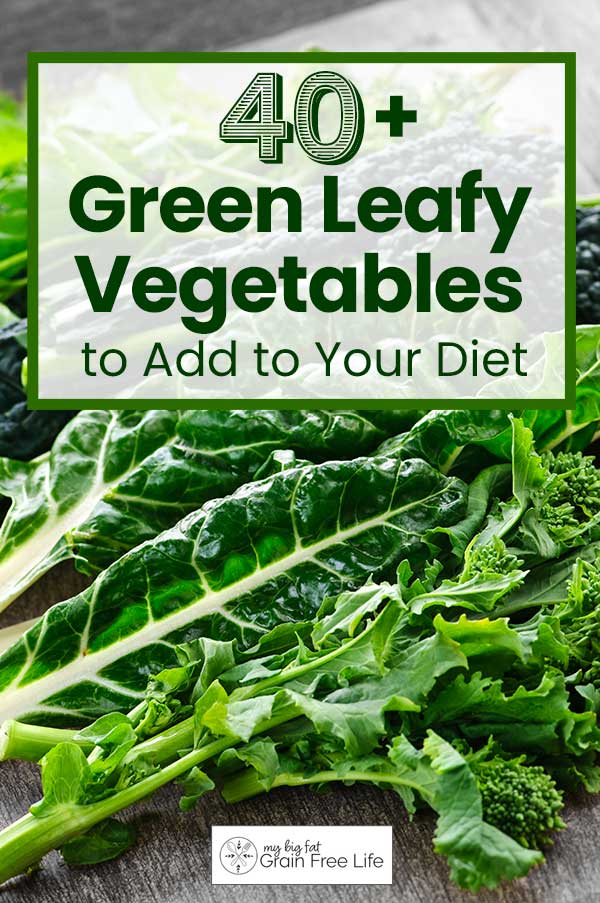 green leafy vegetables list