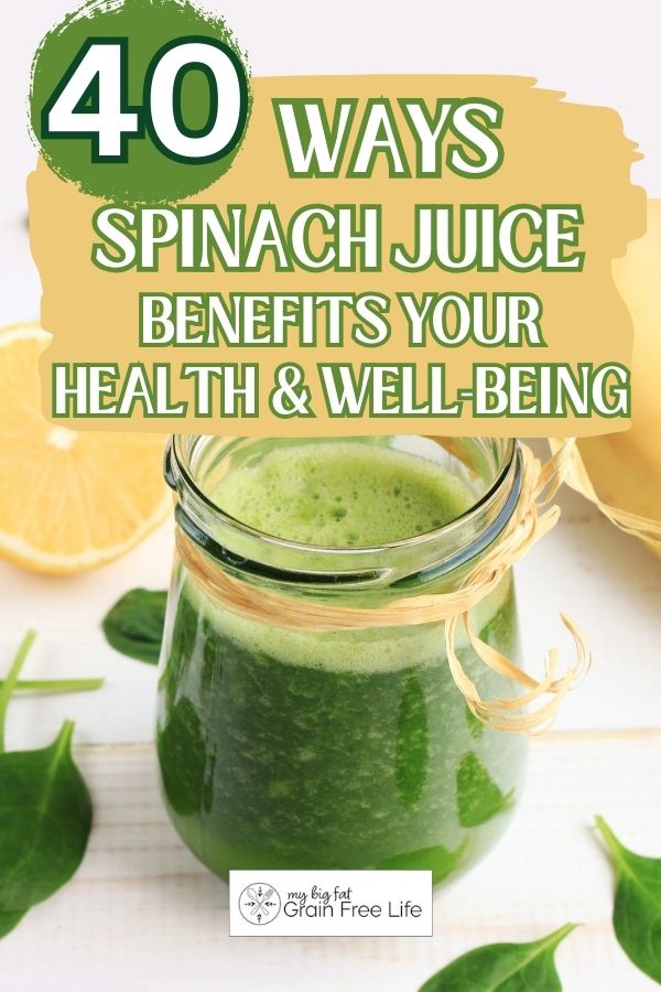 Benefits of drinking spinach juice sale