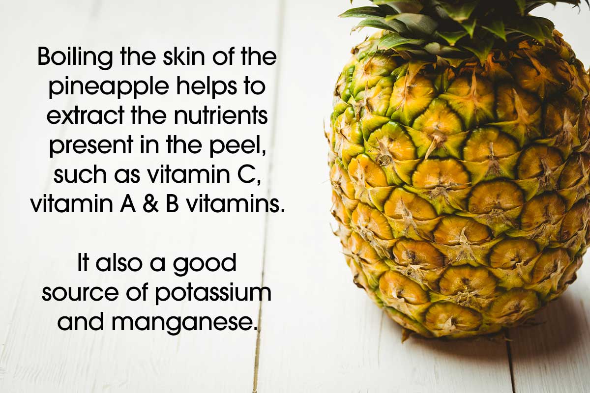 vitamins in pineapple peel