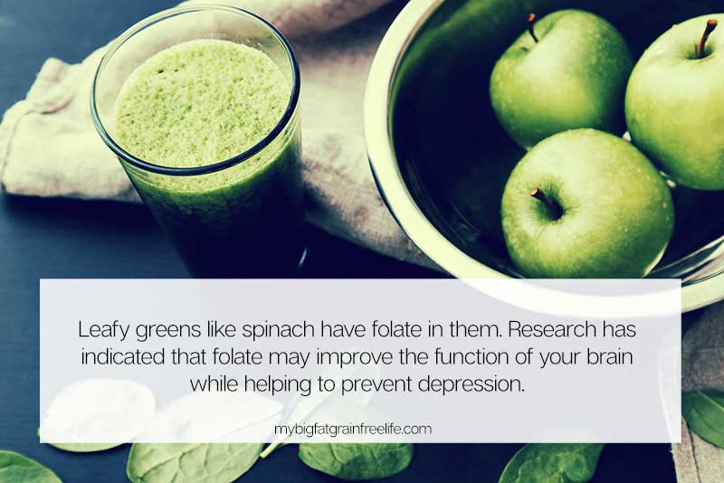 green apples and spinach