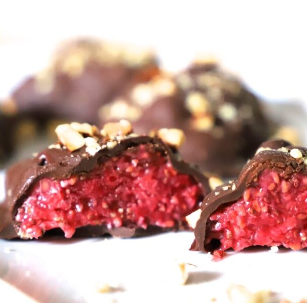 chocolate covered raspberries