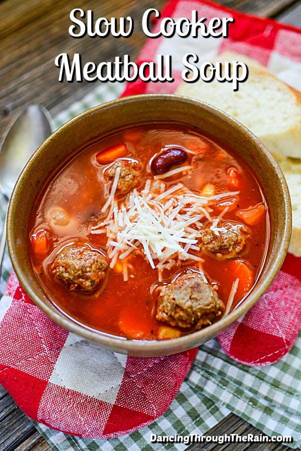 Slow Cooker Meatball Soup