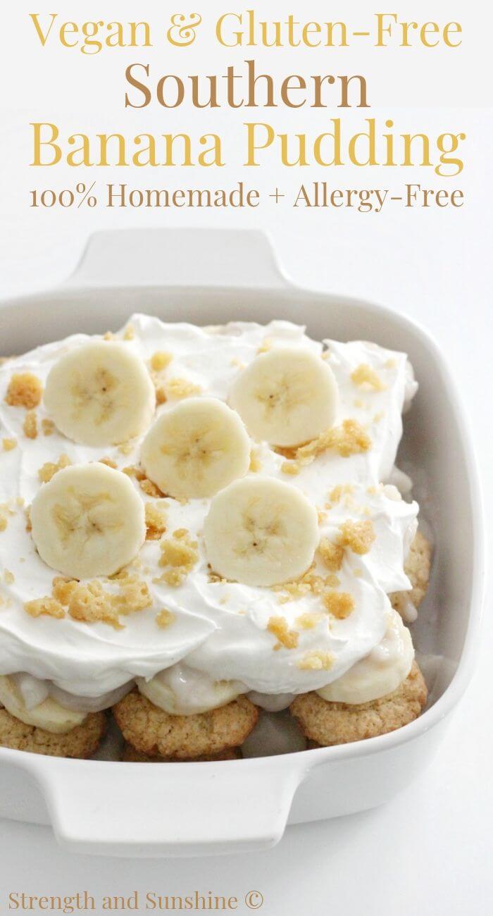 gluten-free vegan southern banana pudding