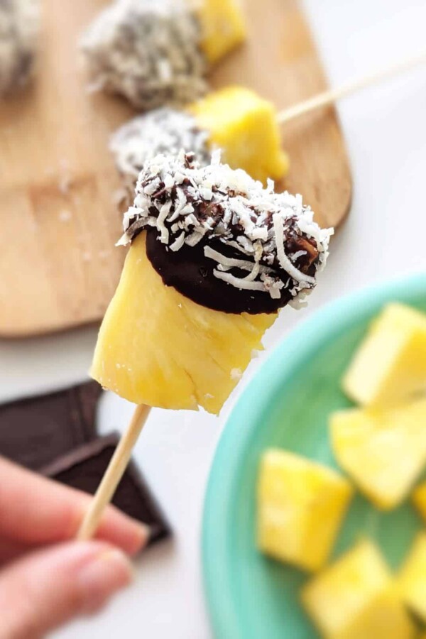chocolate covered pineapple gluten free vegan