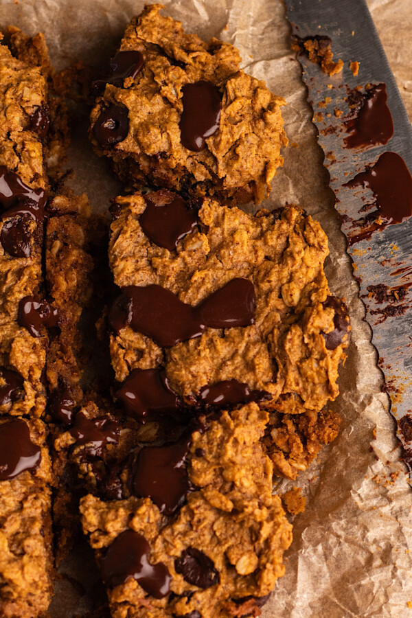 gluten free vegan pumpkin oatmeal bars