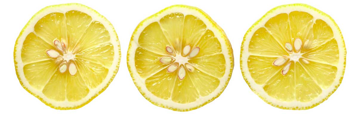 lemons with seeds
