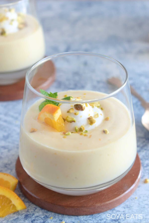 orange pudding vegan gluten-free