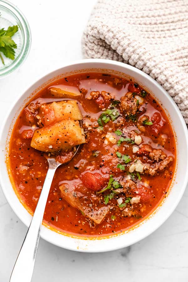Instant Pot Hamburger Soup