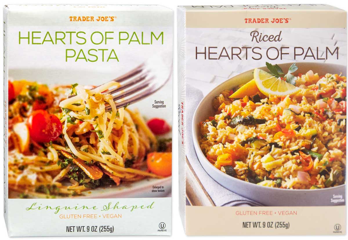 Trader Joe's hearts of palm pasta